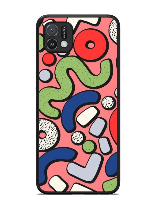 Groovy Geometric Shapes Glossy Soft Edge Case for Oppo A16K