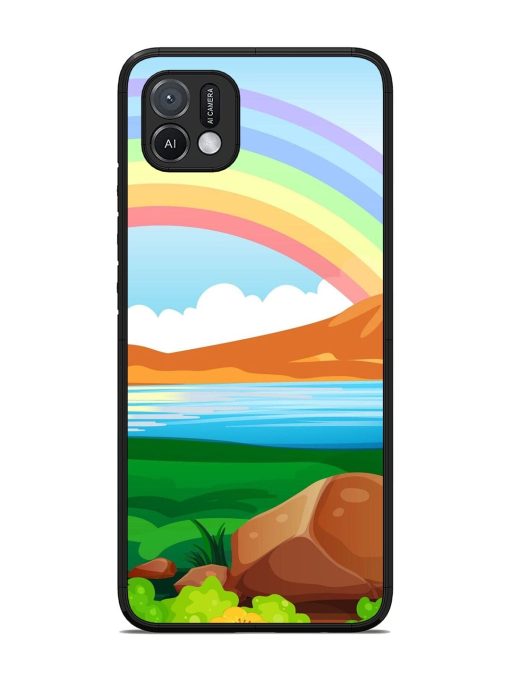 Rainbow Over The Lake Glossy Soft Edge Case for Oppo A16K