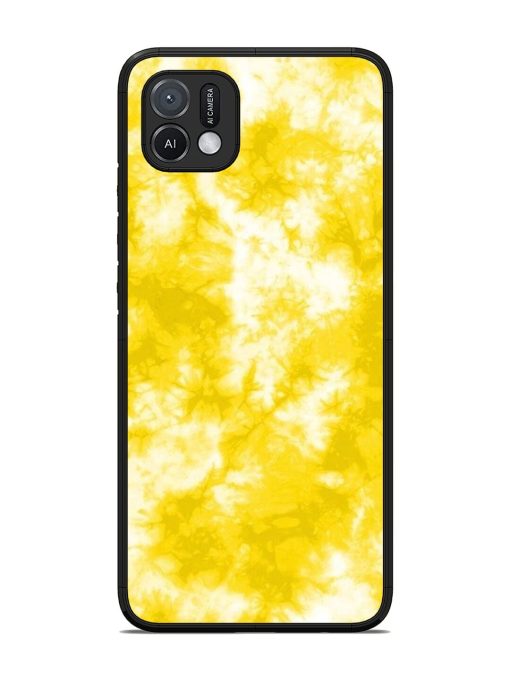 Golden Tie-Dye Twirl Glossy Soft Edge Case for Oppo A16K