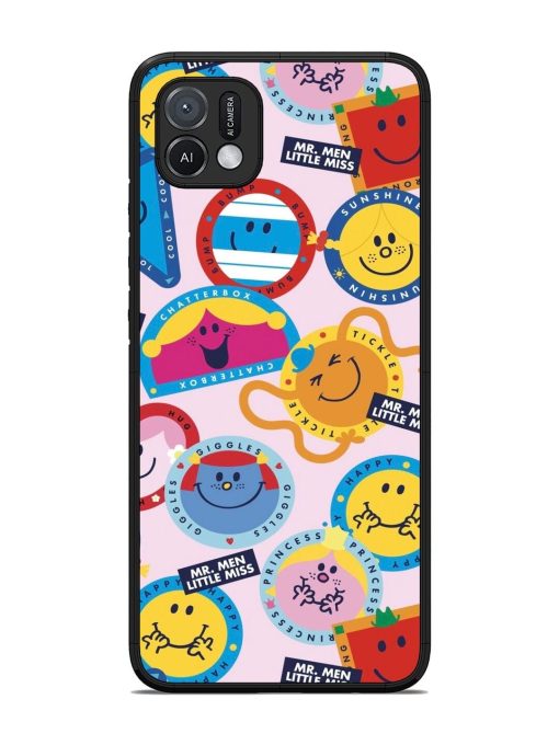 Whimsical Mr. Men & Little Miss Glossy Soft Edge Case for Oppo A16K