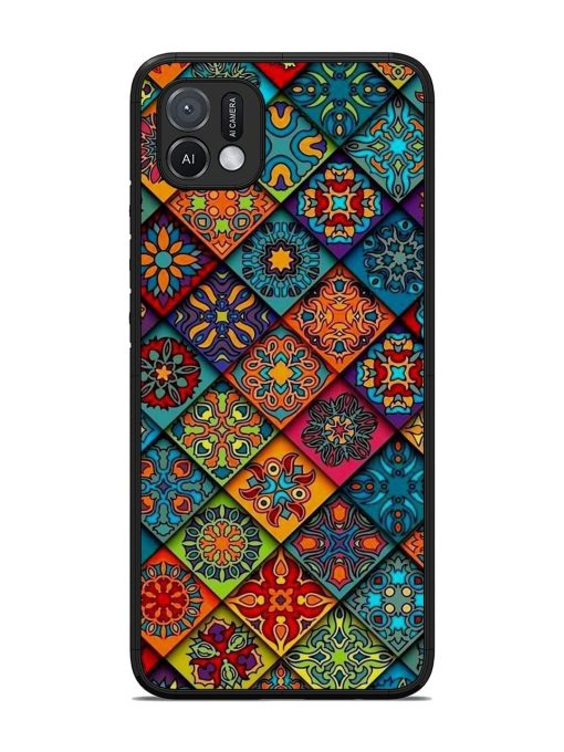 Patchwork Mandala Mosaic Glossy Soft Edge Case for Oppo A16K