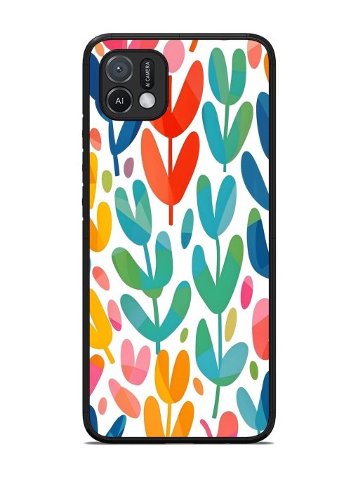 Rainbow Of Blooms Glossy Soft Edge Case for Oppo A16K