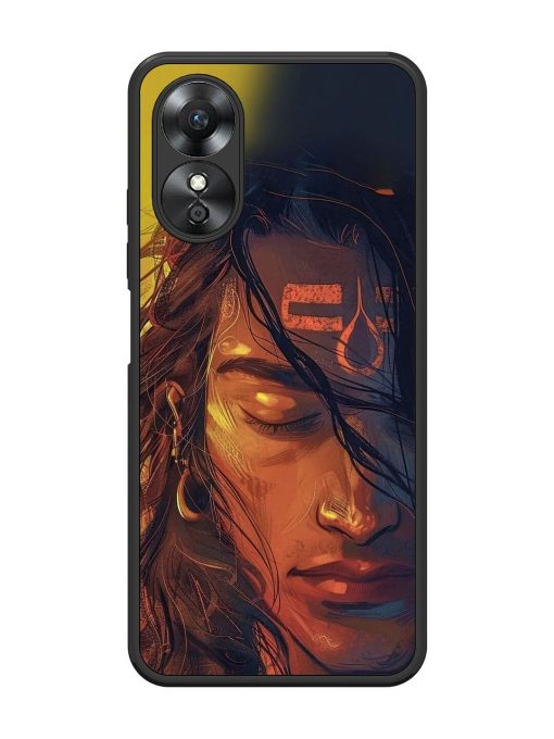 Tranquil Shiva Glossy Soft Edge Case for Oppo A17 Chachhi