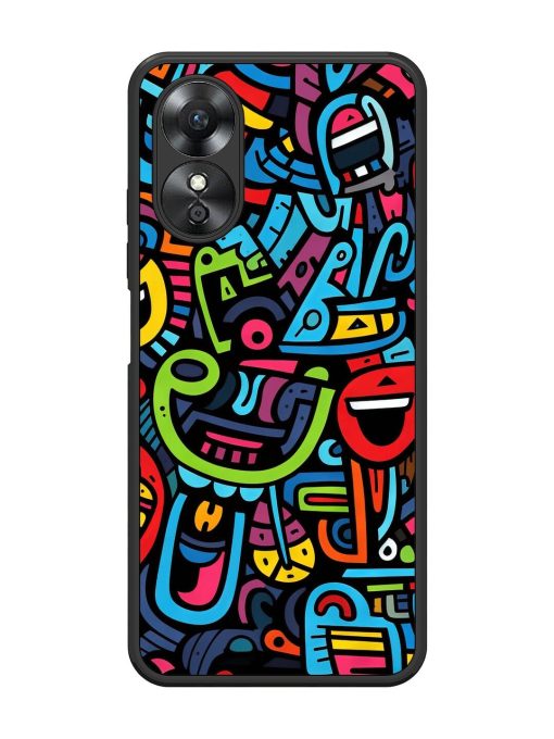 Doodlephoria Glossy Soft Edge Case for Oppo A17 Chachhi