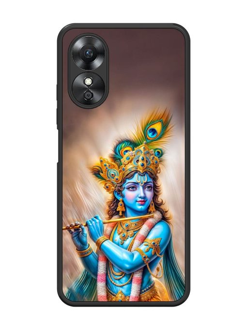 Divine Krishna Glossy Soft Edge Case for Oppo A17 Chachhi