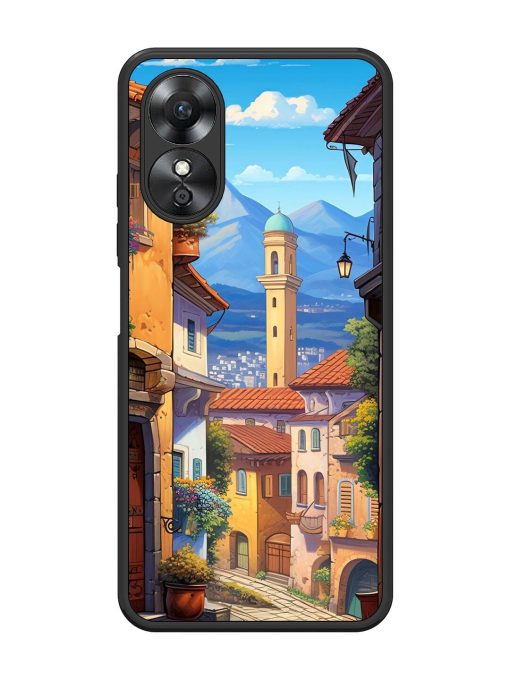 Tuscan Twilight Glossy Soft Edge Case for Oppo A17 Chachhi