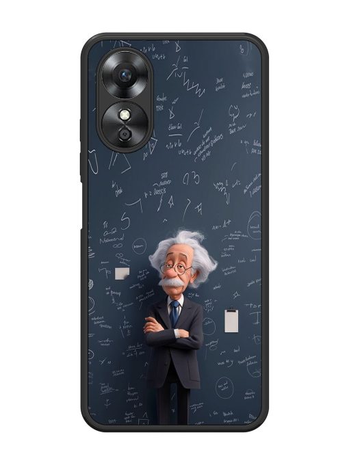 Albert Einstein Glossy Soft Edge Case for Oppo A17 Chachhi