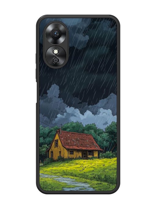 Rainy Day Retreat Glossy Soft Edge Case for Oppo A17 Chachhi