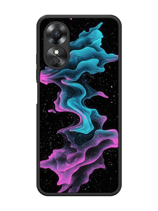 Cosmic Currents Glossy Soft Edge Case for Oppo A17 Chachhi