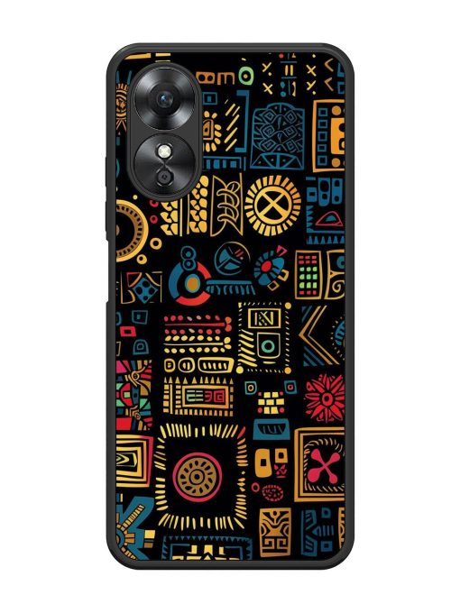 Tribal Tapestry Glossy Soft Edge Case for Oppo A17 Chachhi