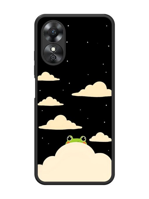 Froggy Night Sky Glossy Soft Edge Case for Oppo A17 Chachhi