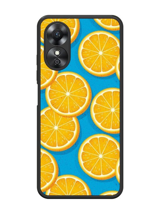 Citrus Symphony Glossy Soft Edge Case for Oppo A17 Chachhi