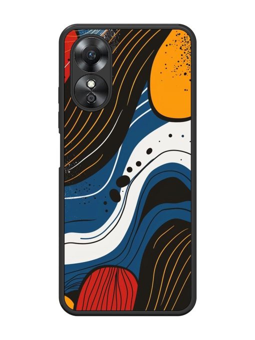 Abstract Expression Glossy Soft Edge Case for Oppo A17 Chachhi