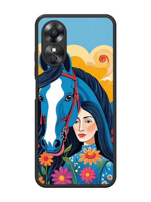 Equine Enchantment Glossy Soft Edge Case for Oppo A17 Chachhi