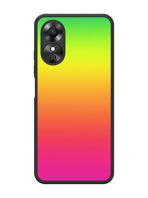 Rainbow Gradient Glossy Soft Edge Case for Oppo A17