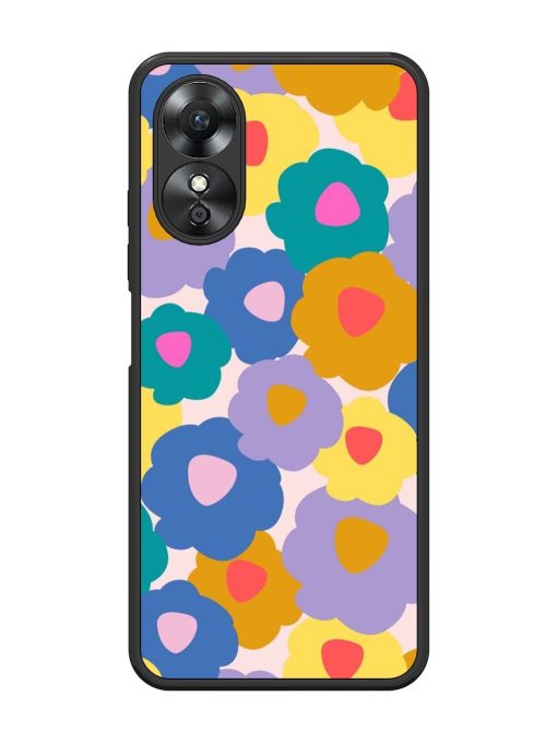 Flower Power Glossy Soft Edge Case for Oppo A17 Chachhi