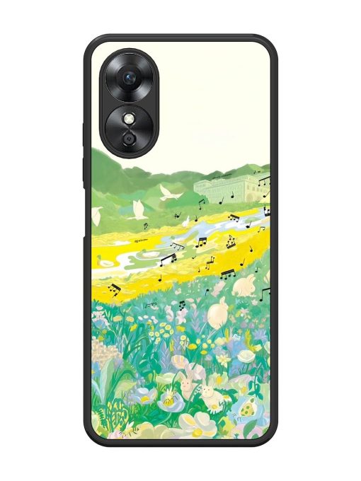 Melody In Bloom Glossy Soft Edge Case for Oppo A17 Chachhi