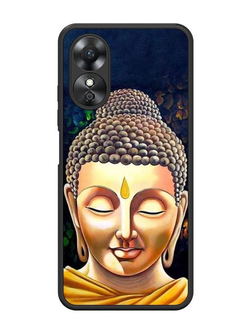 Buddha Face Glossy Soft Edge Case for Oppo A17