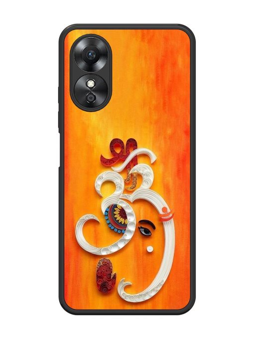 Ganesha In Quilling Art Glossy Soft Edge Case for Oppo A17 Chachhi