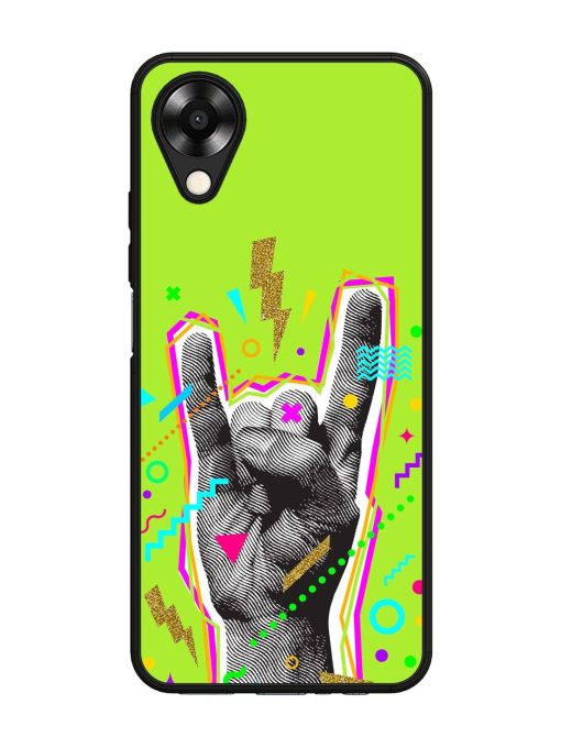 Neon Rock Glossy Soft Edge Case for Oppo A17K Chachhi