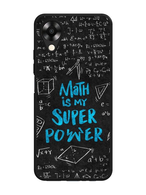 Math Magic Glossy Soft Edge Case for Oppo A17K Chachhi