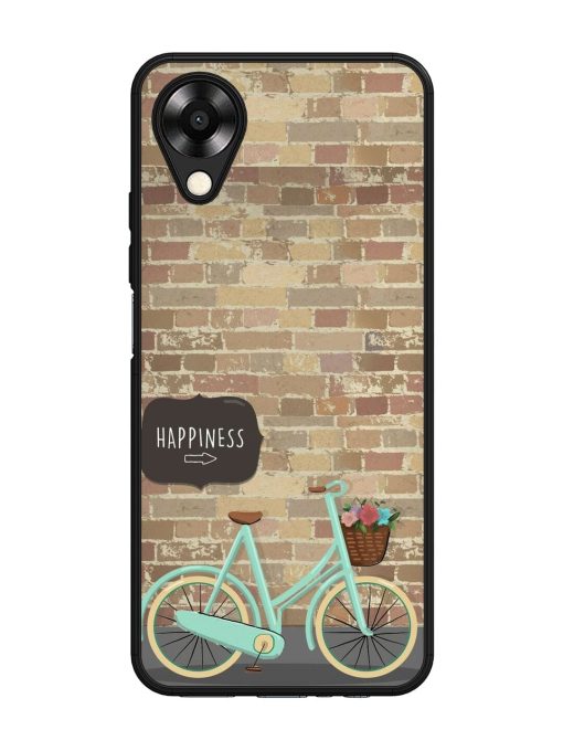 Pedaling Towards Happiness Glossy Soft Edge Case for Oppo A17K Chachhi