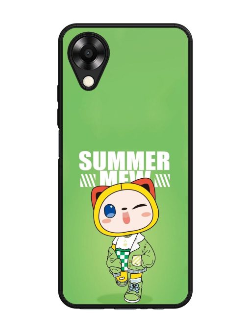 Purrfect Summer Glossy Soft Edge Case for Oppo A17K Chachhi