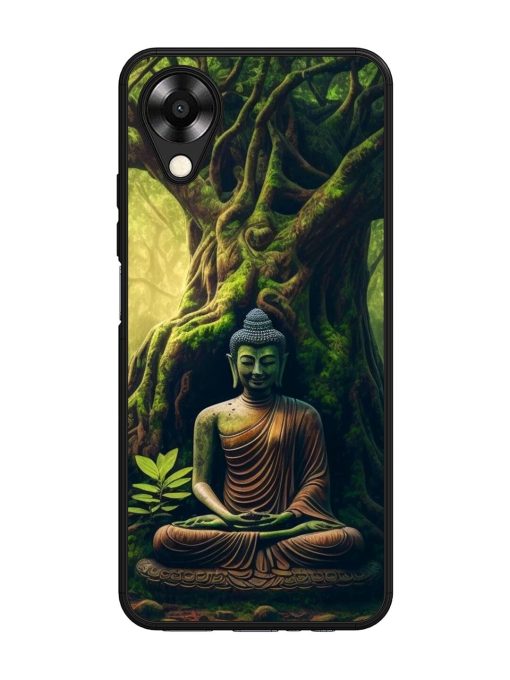 Green Buddha Art Glossy Soft Edge Case for Oppo A17K Chachhi