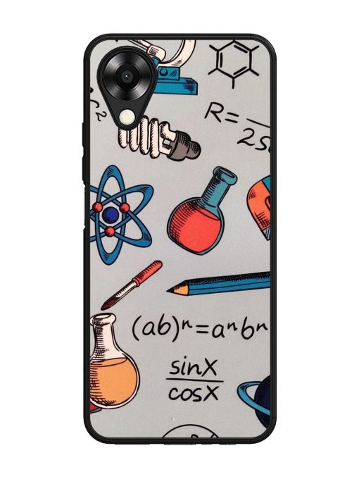 Science Doodle Glossy Soft Edge Case for Oppo A17K