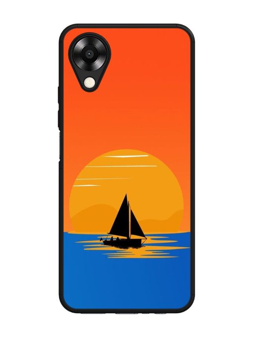 Sunset Sail Glossy Soft Edge Case for Oppo A17K Chachhi