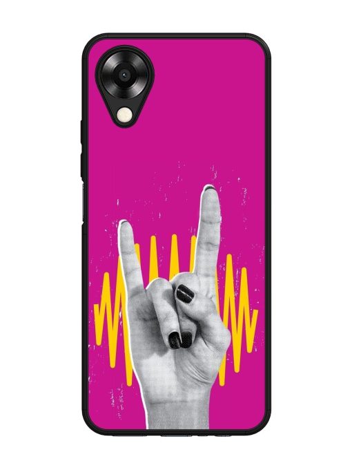 Rock Hand Glossy Soft Edge Case for Oppo A17K Chachhi