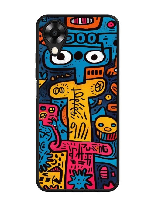 Doodletopia Glossy Soft Edge Case for Oppo A17K Chachhi