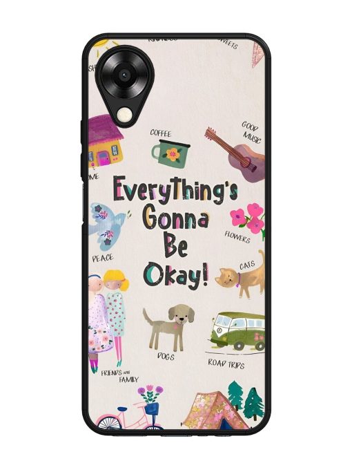 Sunshine And Smiles Glossy Soft Edge Case for Oppo A17K Chachhi