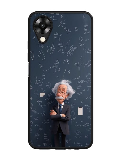 Albert Einstein Glossy Soft Edge Case for Oppo A17K Chachhi