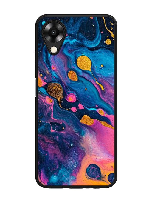 Cosmic Swirl Glossy Soft Edge Case for Oppo A17K Chachhi