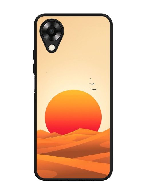 Desert Sunset Glossy Soft Edge Case for Oppo A17K Chachhi