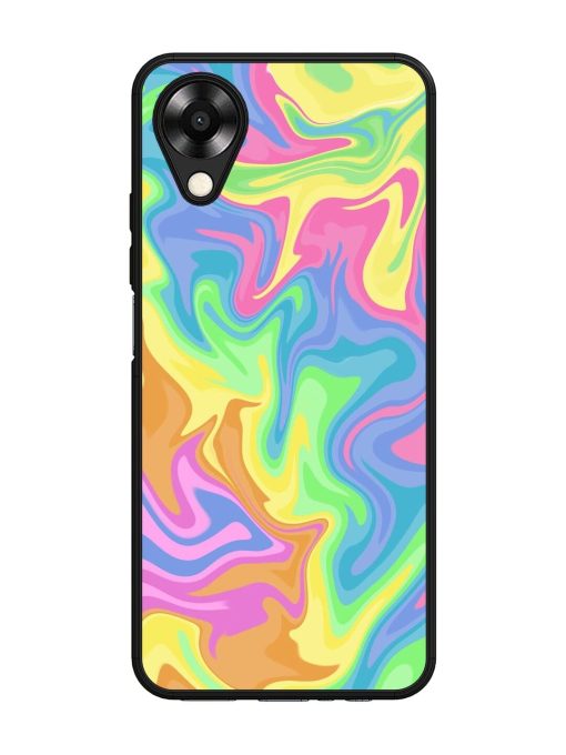 Whimsical Swirl Glossy Soft Edge Case for Oppo A17K Chachhi