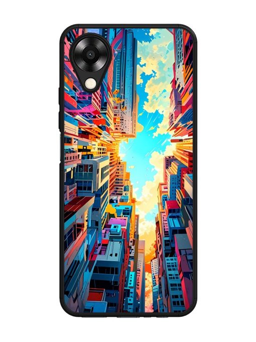 Skyward City Glossy Soft Edge Case for Oppo A17K Chachhi