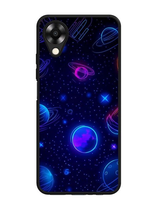 Neon Cosmos Glossy Soft Edge Case for Oppo A17K Chachhi