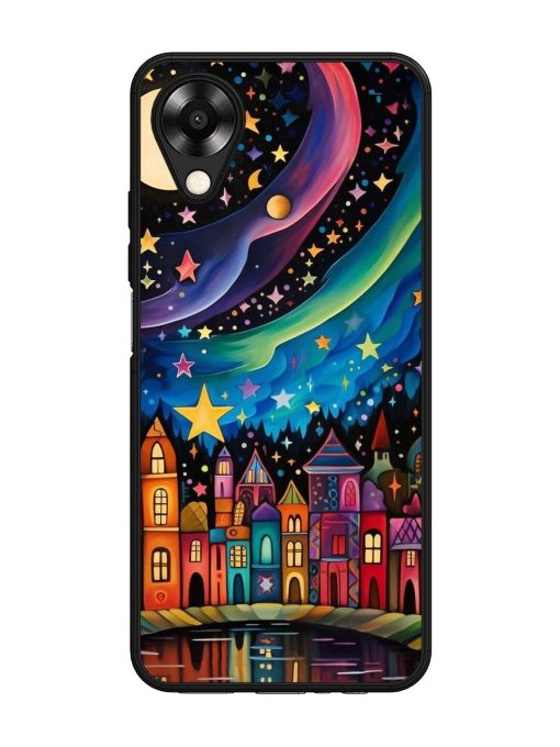 Starlit Village Glossy Soft Edge Case for Oppo A17K Chachhi