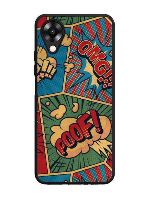 Comic Book Chaos Glossy Soft Edge Case for Oppo A17K Chachhi