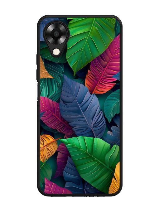 Tropical Tapestry Glossy Soft Edge Case for Oppo A17K Chachhi