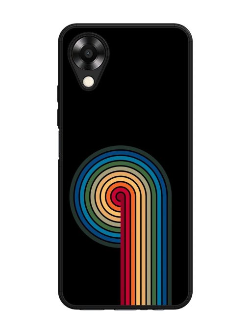 Rainbow Ripple Glossy Soft Edge Case for Oppo A17K Chachhi