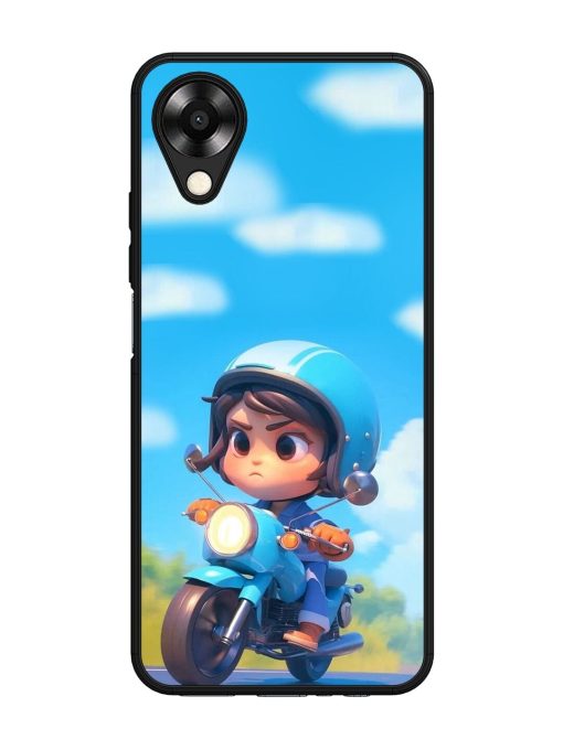 Little Rider Glossy Soft Edge Case for Oppo A17K Chachhi