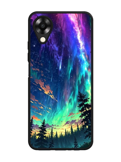 Cosmic Canvas Glossy Soft Edge Case for Oppo A17K Chachhi