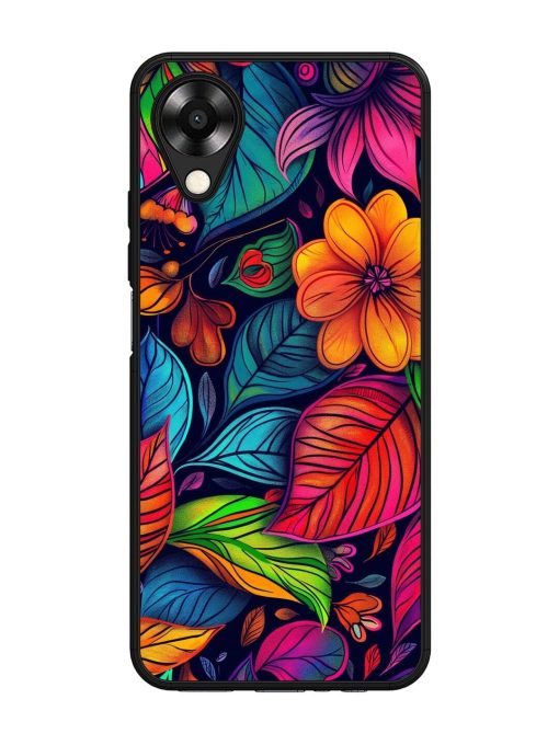 Rainbow Of Blooms Glossy Soft Edge Case for Oppo A17K Chachhi