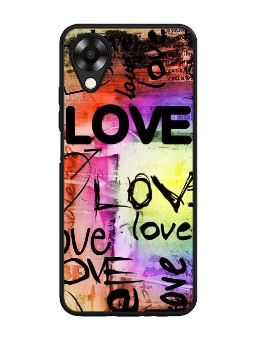 Love Graffiti Glossy Soft Edge Case for Oppo A17K