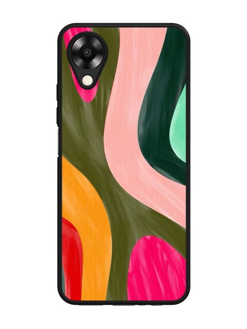 Wavy Wonderland Glossy Soft Edge Case for Oppo A17K Chachhi