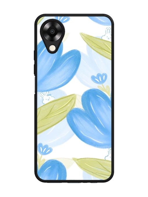 Bunny'S Blue Garden Glossy Soft Edge Case for Oppo A17K Chachhi