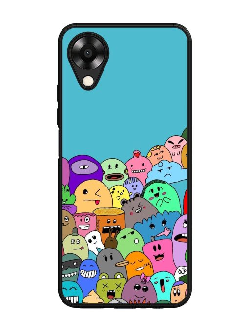 Monster Mash Glossy Soft Edge Case for Oppo A17K Chachhi